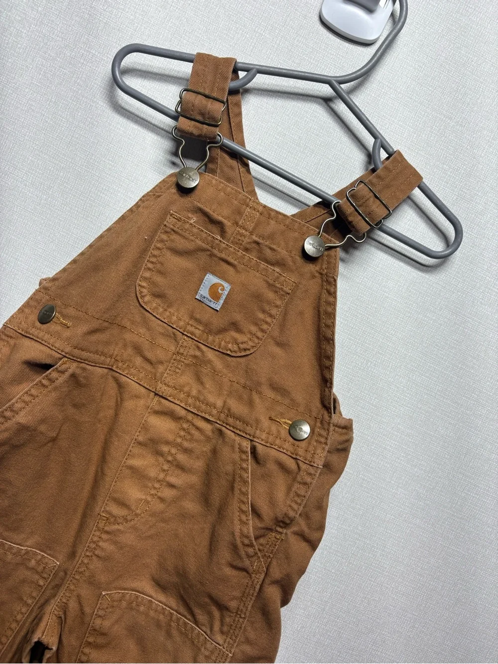 Carhartt Tan Brown Duck Carpenter Overalls
